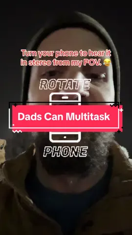 POV you’re a dad of little girls and both are having a conversation with you at the same time. 😂 #girldad #singledadlife 