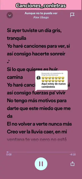 Respuesta a @King Rumba Damrose  Aunque No Te Pueda Ver - Alex Ubago                 #alexubago #aunquenotepuedaver #canciones_conletras #aunquenotepuedaveralexubago #siloquequiereseshuir #tranquilayoharecanciones #lesdedicoestacancion❤ 