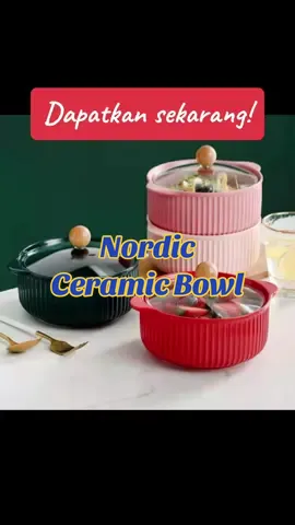 Bukan sekadar cantik, tapi practical dan tak lapuk dek zaman… 🥰😍 #ceramicbowl #mangkukseramik #nordicstylebowl #kitchenware #mangkuknordiceramic #tiktokshopmalaysia #kitchenaccessories 