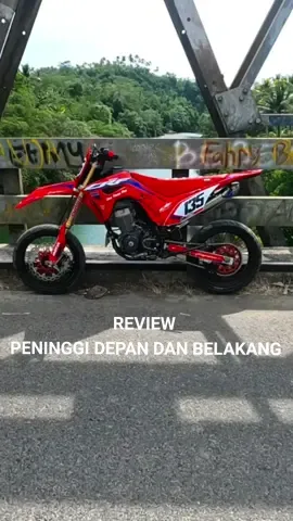 REVIEW peninggi depan dan belakang #crf #klx #cekkeranjangkuning 