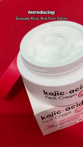 Guanjing Kojic Acid Face Cream✨ #kojicacid #facecream #kojic #kojicwhiteningcream #guanjing #fyp #foryou #tiktokfinds 