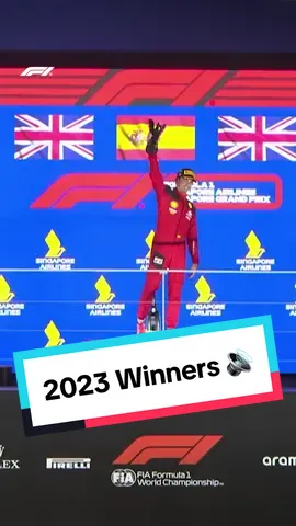 our winners in 2023 🏆🎼 #f1 #formula1 #sports #2023 #maxverstappen #checoperez #carlossainz 