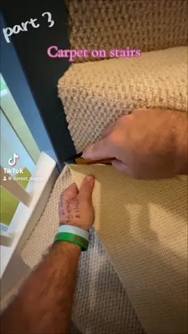Fitting carpet #dorsetdagger #carpetguy #pov #howto #flooringinstaller #LearnOnTikTok 