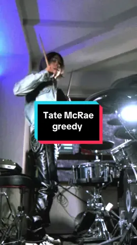 Tate McRae - greedy🎧　#tatemcrae #greedy #drum #drums #drummer #pop #music #dance #fypシ #shorts 