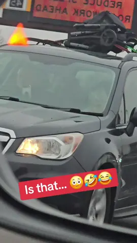 Black Subaru driver spotted with a stroller made people laugh #viral #trending #funny #car #fails 