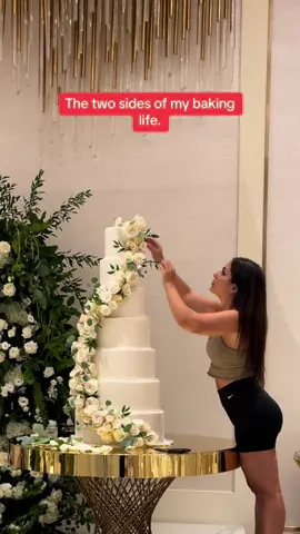 Realistic cakes vs elegant cakes. #cakesbymarian #cakedecorating #cakevideo #caketok #cakeart #cake #weddingcake #fondant #viralcake 