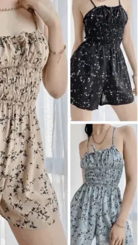 New PP  summer romper w/ garter sleeve -soft linen (fabric) Only ₱110.00!