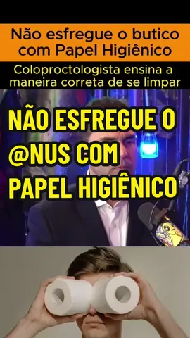 Dr.Fernando Lemos conversa com Rogério Vilela e explica a maneira correta de se limpar. #intestino #saude 