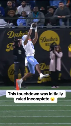 What a catch by #jjjones 👏 #touchdown #overruled #CollegeFootball #unc #highlight 