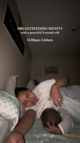Honestly y’all all of our babies have slept so peaceful through the night, for the most part, and I would definitely accredite it to co-sleeping. 🤎 As each of my babies were in the newborn stage, we combination slept. So we used a bedside bassinet and co-slept. As each child gradully got older and as we felt more comfortable we slowly transitioned each child to our bed to co-sleep, and it have done wonders for our babies and our sleep.  As most of you, I was terrified of the sleepless nights. Its not to say we havent had them, because I can count on both hands how many times we have slept a good 8-10 hrs on both hands in the past 5 years. 😅 However, we are a co-sleeping family and it truly has been a blessing for our babies and given hubby and I both peace of mind. During this stage, I wake up with Kamila and JP wakes up as need be with the older kids who sleep in their bedroom. He’s on bedtime duty, nightmare duty, wet the bed, & middle of the night cuddles. This is what works best for us and truly has allowed us to be at rest and peace throughout our nights. ♥️ #newborn #newbornnights #breastfeeding #parenting #MomsofTikTok #postpartumjourney #motherhood #nightfeeds #postpartum 