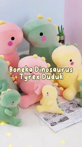 Boneka dinosaurus duduk. Ada ukuran L dan XL ✨ #bonekadinosaurus #bonekatrex #bonekatrexjumbo #bonekalucu #bonekaanak #tiktokshop #tiktokshopindonesia 
