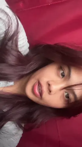 garnier cranberry red x plum red 🍷✨ turns out so gewd 🥹🤧🤌🏻