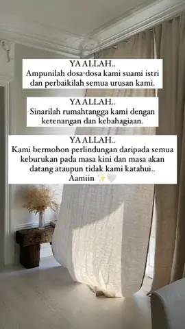 #doaistri #keluargabahagia #keluargacemara #suamiistri #pasanganhalal #tilljannahinsyaallah #masyaallahtabarakkallah #qouteskehidupan #katakatabijak #katakatamotivasi #qoutesrumahtangga #qoutes #rumahtanggaislami #suamiistribahagia 