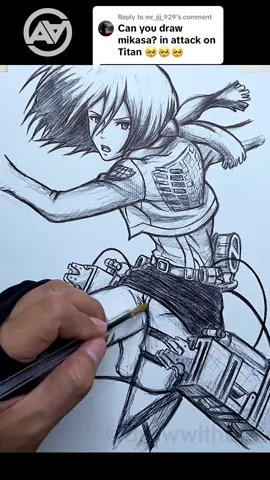 Replying to @mr_jjj_929 How to draw MIKASA from Attack On Titan 🔥✍️ #drawing #art #AttackOnTitan #mikasaackerman #anime #manga #fypシ #animeart #freehand #speedart #aot #mikasa #artistsoftiktok #howtodraw #tutorial #fyp #sketch #sketchbook #artwork 