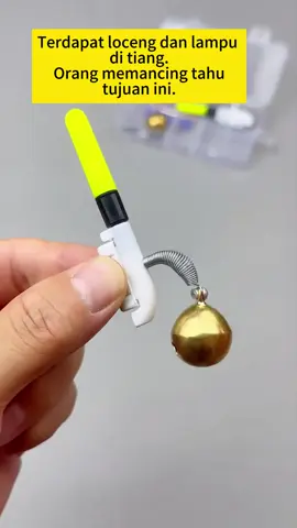 Cahaya hujung pancing, anda tidak perlu lagi risau tentang ikan yang lari#fishing#fishinglamp #bell#ring#colorful#fishingtips 