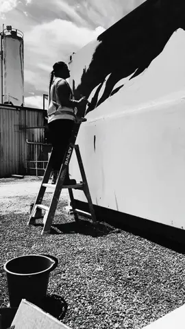 to be continued 👀 #fyp #mural #aboriginalartist #indigenous #blackfullatiktok #aboriginalmural 