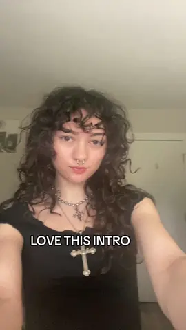 Songs w moans in them are iconic #curlyhair #🦭 #gothicstyle #gothtok #industrial #rivethead 