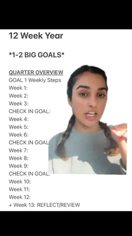 Replying to @skinny & hot  12 Week Year explanation! #12weekyearhowto #12weekyear #12weekyeartemplate #2024goalsetting #howtocreategoals 