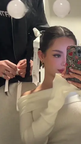 My personal hair stylist :) #coquette #coquetteaesthetic #couplegoals 