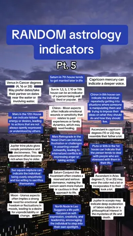 Do you have any of these? #astrology#astrologyindicators#astrologyobservations#astrologytiktok#zodiactiktok#birthchartreading#astrologyfyp#astrologyfacts#learnastrology#