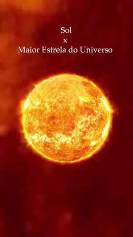 Sol x Maior Estrela do Universo.  #ciencia #astronomia #estrela #sol #stephenson218 #comparacao #curiosidades #vocesabia #fyp 