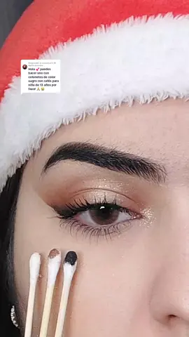 Respuesta a @darlin.azucena Maquillaje sin brochas facil para niñas ✨️#Maquillaje #Makeup #MaquillajeDeNavidad #makeupsinbrochas #tutorial 