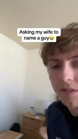 Asking my wife to name a guy😂😂 Oh how the tables have turned.  #funny #couple #nameawoman #thequistfamily #Relationship #husband #prank #couplecomedy #couplestiktok 