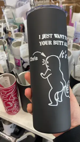 🍑🍑🍑 #valentinesgift #touchyourbutt #giftforhim #funnytumbler #tiktokshop #valentinesday #vdayforhim #phototumbler 