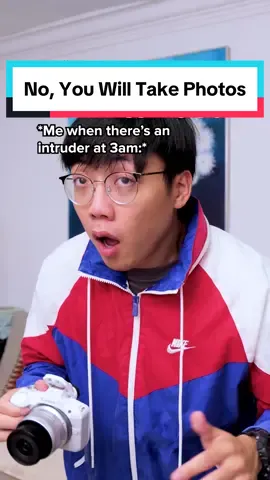 Self-defense more like selfie defense 😵 #Canon #CanonSG #R50 #photography #photographer #intruder #trend #boxing 