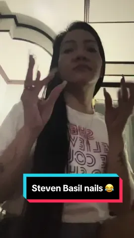 Dahil bagong nails ala @Steven Bansil  😂