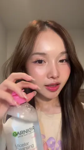 Garnier Micellar Cleansing Water (สูตรสีชมพู)  เช็ดเดียว สะอาดหมดจด💗 #GarnierThailand #การ์นิเย่ไมเซล่า #เลือกไมเซล่าอันดับ1เท่านั้น #ไมเซล่าสีชมพู 
