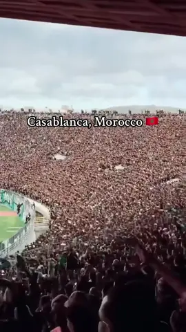 Very few atmospheres IN THE WORLD can compare to @rcaofficiel in Casablanca, Morocco 🇲🇦🏟️ #morocco #casablanca #ultras #football #Love #