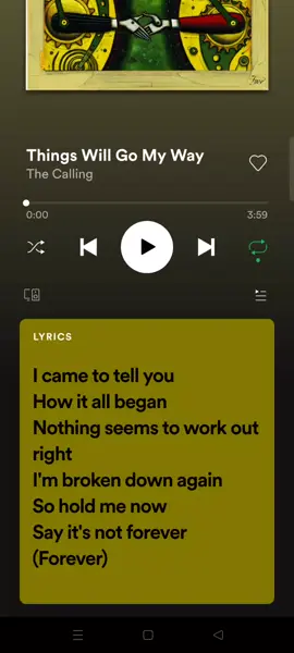 THE CALLING THINGS WILL GO MY WAY ALTERNATIVE ROCK 🍺🍺🍺🍺🍺🍺🍺🍺