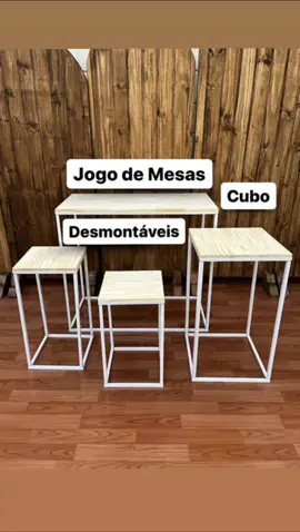 Você já garantiu esse jogo de mesas cubo desmontáveis?! Essa é sua oportunidade de levar um jogo mega versátil com 25% de desconto, somente no pix 🚨 Para comprar acesse nosso site ou chame no WhatsApp! (Móveis somente por WhatsApp) 🚨Através do link na Bio🚨 WhatsApps: 📱👩🏻12 97405-3001 📱👩🏼12 98843-5351 📱👩🏻12 98846-1430 #decoracao #festa #aniversario 