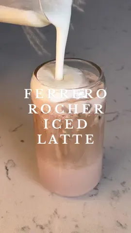 Ferrero Rocher Iced Latte ☕️🍫🤎 MUST TRY so good ✨ #icedlatte #latte #icedcoffee #coffeetiktok #coffeeaddict #coffeetok #coffeetime #ferrerorocher #ferrerorochericedlatte #icedcoffeerecipe #icedcoffeeathome #asmrsounds #fyp 