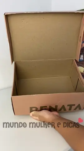 Não jogue fora caixas de sapato velhas. #artesanato #DIY 