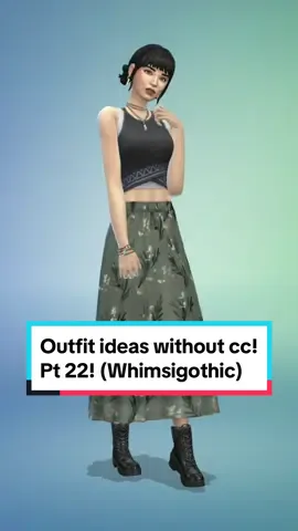 Replying to @🍂༻𓋼𓍊 ᠻꪖꪗꫀ 𓍊𓋼༺🌾 Tried to do some whimsigothic-ish outfits 😊 #sims #sims4 #basegamesims #sims4gallery #simsgallery #nocc #gallerysims4 #outfitideas #simsoutfitideas