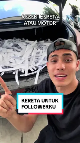BISMILLAH MOGA ADA REZEKI KERETA ATAU MOTOR . KOMEN “ NAK “ MASUK LIVE . #kongsirezeki #aisarkhaledd #xyzbca #fypシ #aklegacyteam #masukberandafyp #cabaran #kereta #motor 