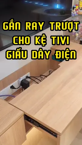 Gắn ray trượt cho kệ tivi giấu dây điện . #rub #rubdesign#thietkenoithat #nghiensetup #phongbephiendai #homeinterior #moderndesign #thicongnoithatdep #phòngngủ #hometips #thietkenoithat #noithat #noithatdep #nhadepsaigon #thicongnoithat #designinspires #interiordesign #homedesign