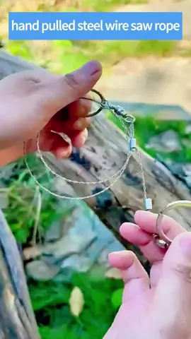 Hand pulled steel wire saw rope#fyp #outdoorequipment #Outdoors #tools #multifunctionaltool #multifunction #wiresaw#scrollsaw @outdoor equipment 