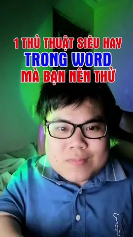 thủ thuật hay trong Word mà bạn nên thử #minhlakhoa #khoatinhoc #tinhocvanphong  #wordtutorial #LearnOnTikTok 