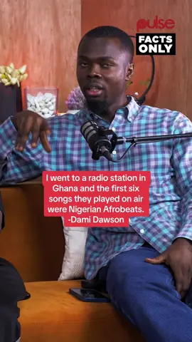 I went to a radio station in Ghana and the first six songs they played on air were Nigerian Afrobeats. -Dami Dawson⁣ .⁣ Watch full video via link on our story.⁣⁣ .⁣⁣ #PulseFactsOnly