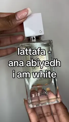 Lattafa - Ana Abiyedh I am White ✨ #fragrancetiktok #perfumetiktok #arabperfume #arabianperfume #fyp #lattafafragrance #vanillaperfumes #smellsweet 