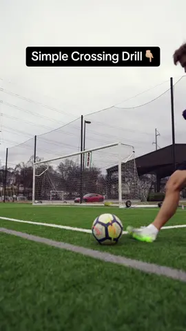 Here’s a simple crossing drill for fullbacks/wingers.  #fullback #wingers 