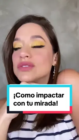 ¡Mirada que IMPACTE! Amo este maquillajeeee ¿se animan?  ¿En que otro color prefieren hacérselo? Las leooo 👀❤️ #yellow #yellowmakeup #maquillajedeojos #eyesmakeup #tutorialdemaquillaje #maquillajepasoapaso #pasoapaso #delineado #Eyeliner 