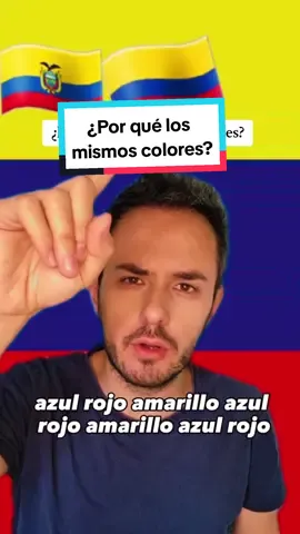 🇻🇪🇪🇨🇨🇴 Banderas de Ecuador, Colombia y Venezuela   ¿Por qué tienen los mismos colores? #ecuador #colombia #venezuela #banderas #geografia #historia #SabiasQue #curiosidades #explicamelofacil 