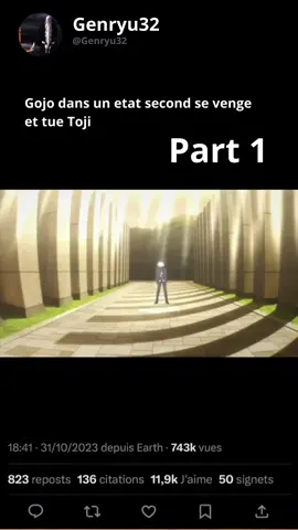 Gojo vs Toji la revanche de Gojo PART 1 #jujutsukaisen #jujutsukaisenedit #saison2 #gojousatoru #gojoedit #animeedit #vf #fyp #anime