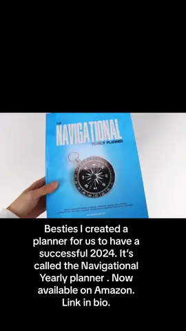 Besties I created a planner book for us to have a successful 2024 together. Its called the Navigational yearly planner . Now available on Amazon. #Book #Amazon #Fy #Fyp #Tiktok #2024 #NewYear #HappyNewyear #Spice #Queenofdancehall #Jamaica #planner #Goals #Manifest 