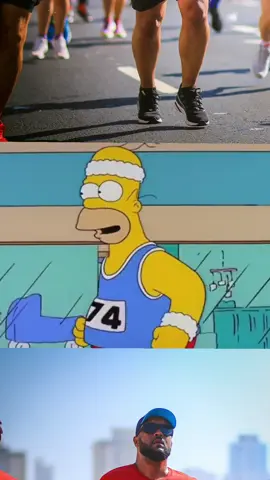 Homer correndo a São Silvestre  __ obs: (São Silvestre não é maratona)😂🏃🏾‍♂️🏃🏾#corrida #maratona #correr #simpsons #saosilvestre #corridadesaosilvestre 
