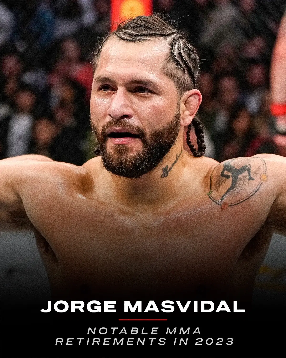 Champions, pioneers, legends of the sport. These #MMA stars gave us their all before calling it a career in 2023 👏 #UFC #combatsports #JorgeMasvidal #AmandaNunes #champion 